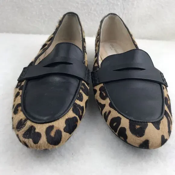 COLE HAAN Go To Grand 360 Women's Leopard Print Leather Slip-On Loafers Size 8B - Picture 3 of 13